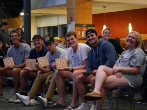 Students playing BINGO